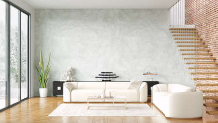 Modern stylish interior of the living room