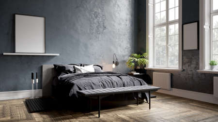 Modern beautiful interior of the room withの写真素材