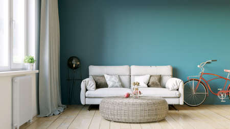 Beautiful interior of a modern room. Brightの写真素材