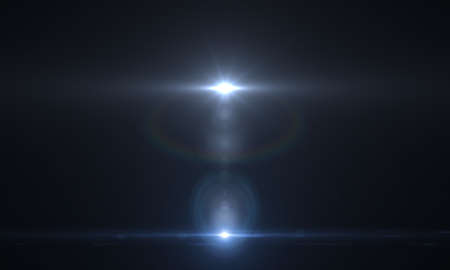 Lens Flare light over background. Easy toの写真素材
