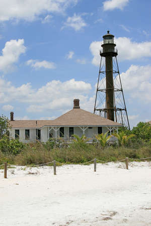 The Sanibel Island lighthouse, Sanibel Florida USAの写真素材