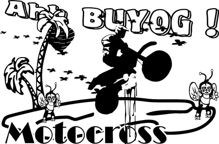 this is a shirt design for bee festival motocross activityのイラスト素材