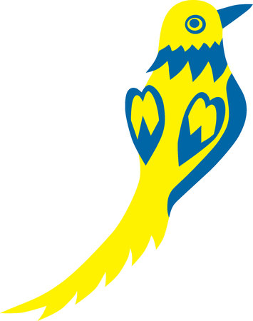 the lovely birdのイラスト素材