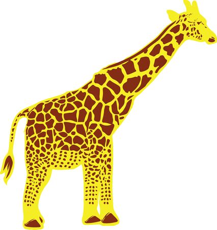 the unique giraffeのイラスト素材