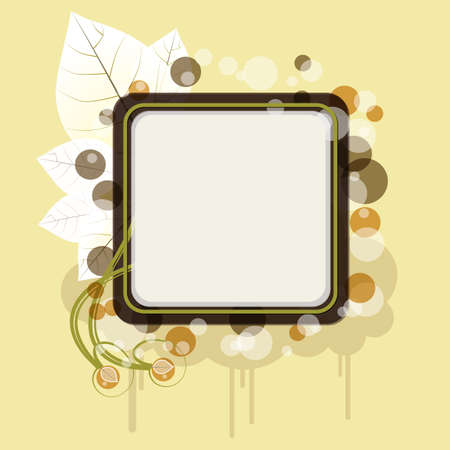 Autumn banner with cloud - An illustration of autumn banner with cloud and leaves, a place for your textのイラスト素材