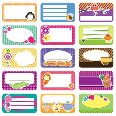 cute memo collectionのイラスト素材