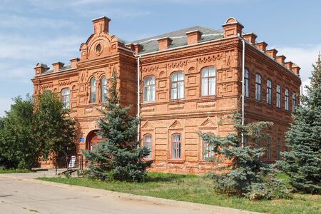 VOLZHSKY, RUSSIA - July 30, 2016: The old building of art gallery in the city of Volzhsky