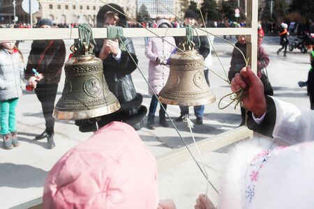 VOLGOGRAD, RUSSIA - February 26, 2017: Christian bellsのeditorial素材