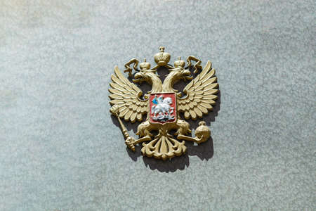 KERCH, RUSSIA - July 5, 2019: Russia 's double-headed eagleのeditorial素材