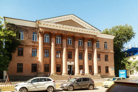KERCH, RUSSIA - June 29, 2019: administrative multi-storey building. Outsideのeditorial素材