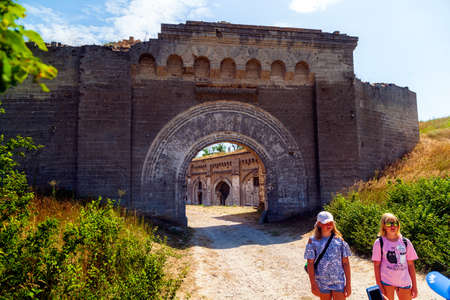 KERCH, RUSSIA - July 2, 2019: Kerch Fortress. Arch. the museum in the Crimeaのeditorial素材