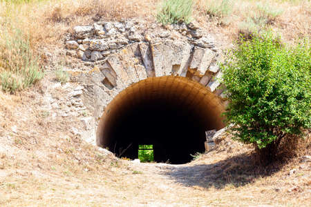 KERCH, RUSSIA - July 4, 2019: Kerch Fortress. Entrance to the museum in Kerch, Crimeaのeditorial素材