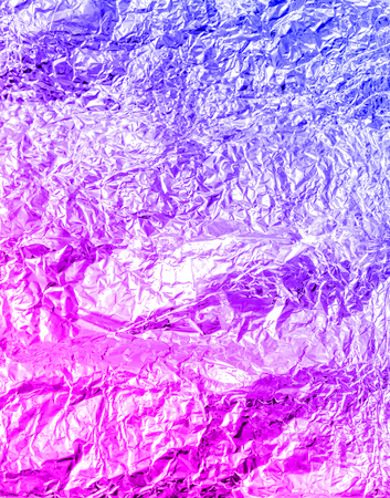 Purple and blue foil abstract background in trending neon colors.の写真素材