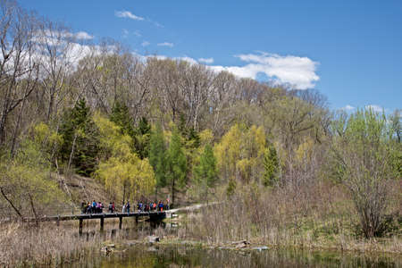 school outing in spring