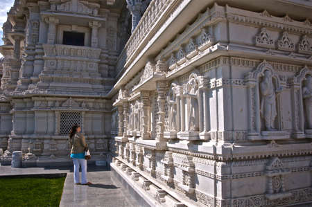 Etobicoke, Ontario / Canada - May 24, 2009: Tourist destination -  Baps Shri Swaminarayan Mandir - a traditional Hindu place of worshipのeditorial素材