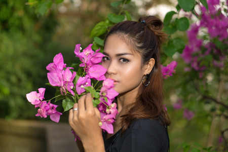 Bell portrait shooting in Rang Hill, Phuket, Thailand. She was capture with sunset background. This...