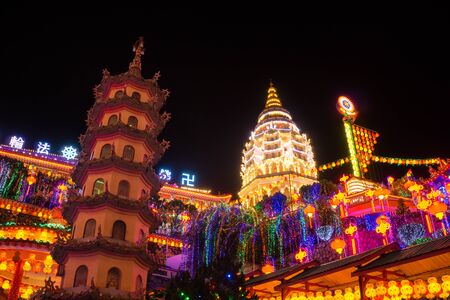 Penang, Malaysia-29 Jan 2017 : Kek Lok Si Temple located at the Air Itam mountain in George Town on Penang Island. That is the largest Buddhist temple in Malaysia.のeditorial素材