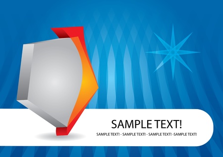 Business stationery template with abstract element and linesのイラスト素材