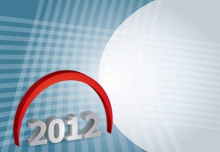 2012 - New Year background with text numbers and abstract element