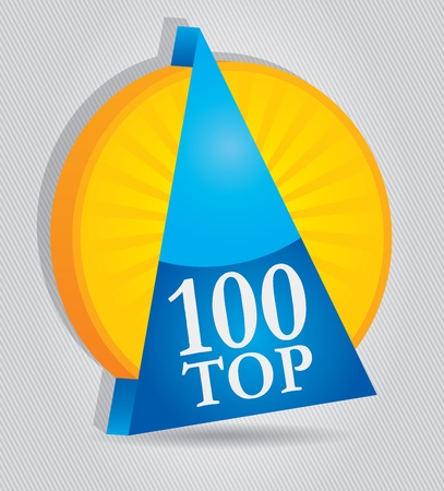 Top 100 - Business Award - abstract illustration with backgroundのイラスト素材