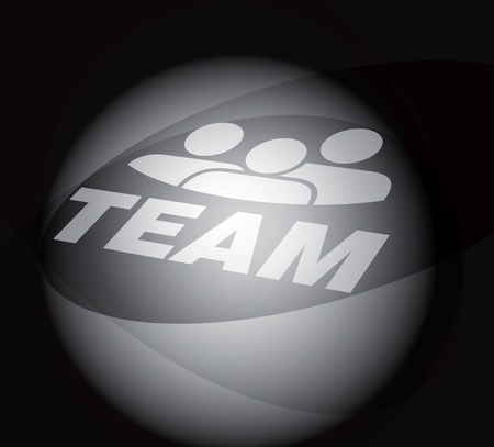 Team, communication concept with sign and textのイラスト素材