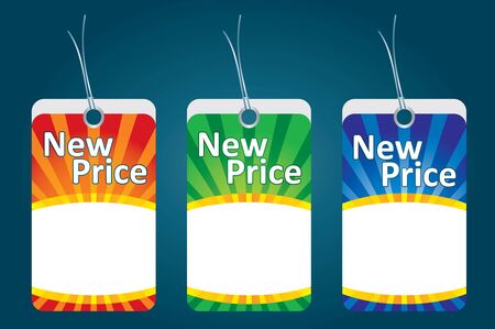 Gift or price labels with copy text spaceのイラスト素材