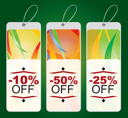 Gift or price labels with copy text spaceのイラスト素材