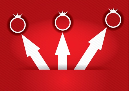 Business template background, illustration witharrowsのイラスト素材