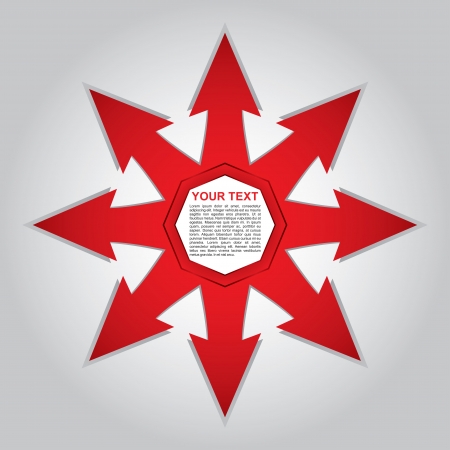 Arrows template - with copy space area のイラスト素材