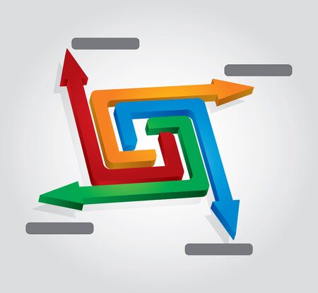 Arrows template - with copy space area のイラスト素材