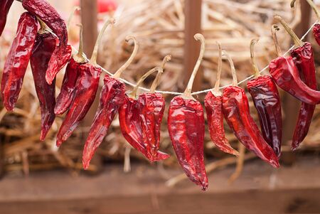 kitchen decor with red paprika bond attached toの写真素材
