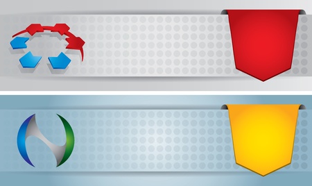Website header or banner design set with signのイラスト素材