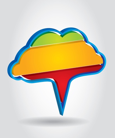 Color Tag cloud formations template with background のイラスト素材