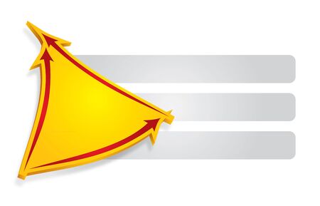 Website banner design set with arrow のイラスト素材