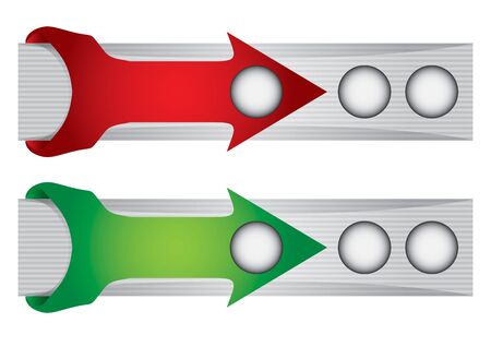 Website vector header or banner design set のイラスト素材