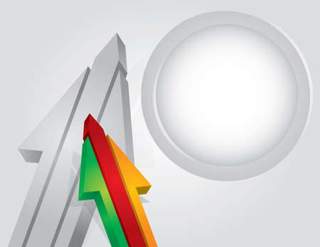 Template with arrows and copy space areaのイラスト素材