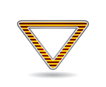 Hazard warning graphics with red background のイラスト素材