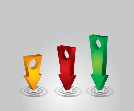Communication concept with arrows - template with copy space areaのイラスト素材