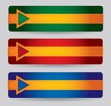 Website header or banner design set のイラスト素材