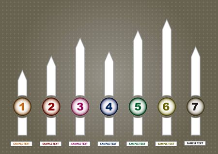 Graph of development, illustration with copy spcea areaのイラスト素材
