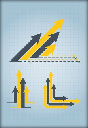 Graph of development, illustration with copy spcea areaのイラスト素材