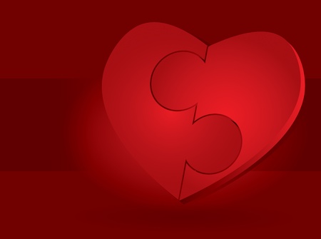 St. Valentine's day illustration with hearts and crossのイラスト素材