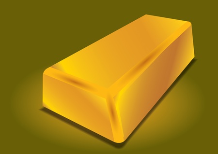 Gold bar - abstract illustration with backgroundのイラスト素材