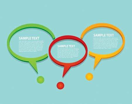 Communication concept with speech bubble - template with copy space area のイラスト素材