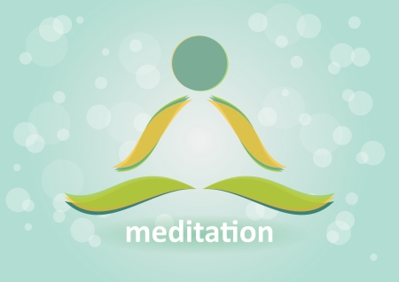 Meditation and relaxation - Symbol of harmony のイラスト素材