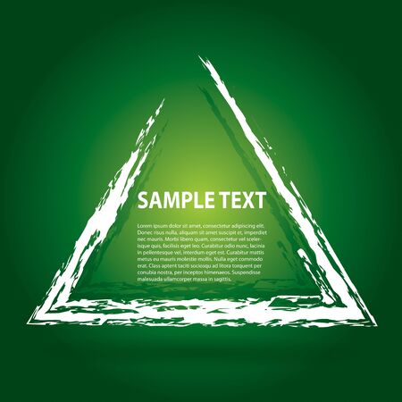 Communication concept with triangle - template with copy space areaのイラスト素材