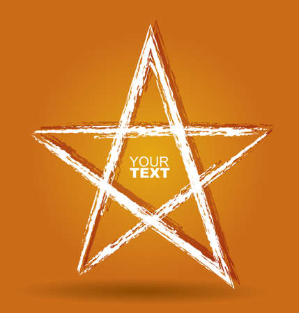 Communication concept with star - template with copy space areaのイラスト素材