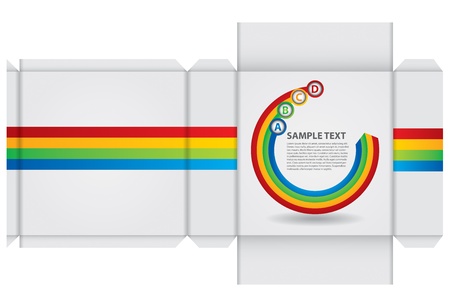 Box template - ideal for pharmaceutical industryのイラスト素材