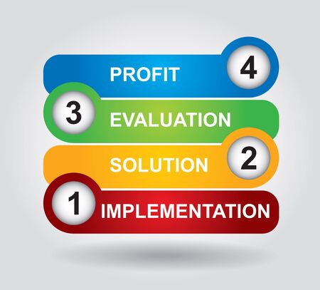 Marketing Strategy - color chart with abstract background のイラスト素材