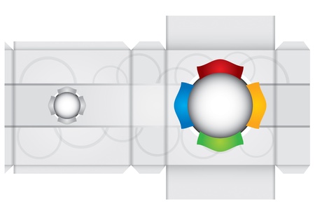 Box template - ideal for pharmaceutical industryのイラスト素材